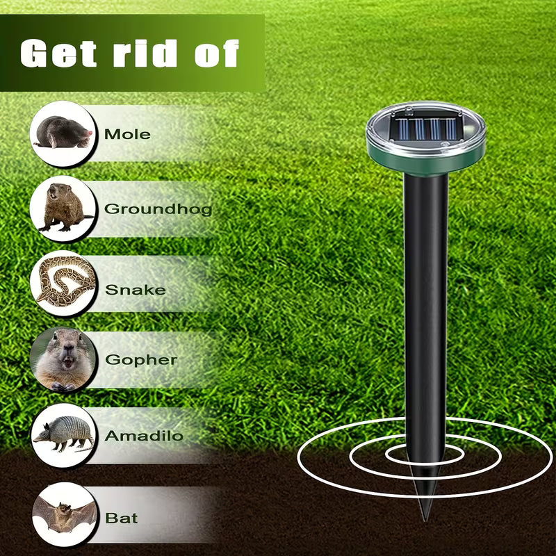 SolarGuard Underground Sonic Repeller – 4 Pack