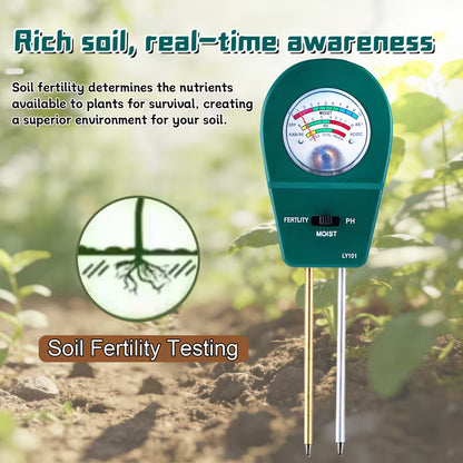 SoilSense 3-in-1 Plant Moisture & pH Meter