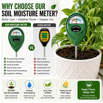 SoilSense 3-in-1 Plant Moisture & pH Meter