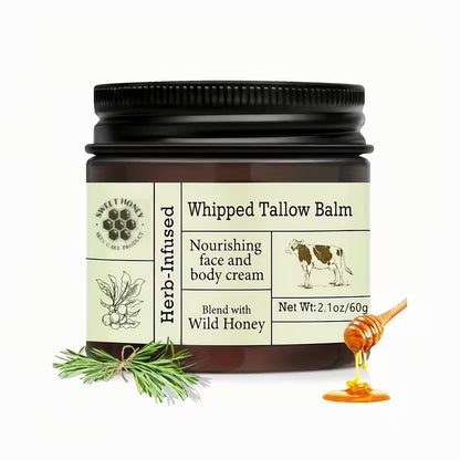 Grass-Fed Whipped Tallow & Honey Balm
