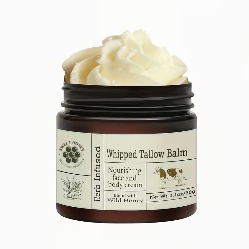 Grass-Fed Whipped Tallow & Honey Balm