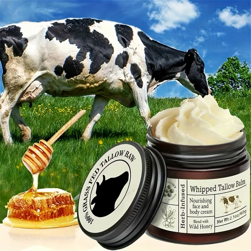 Grass-Fed Whipped Tallow & Honey Balm