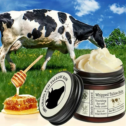 Grass-Fed Whipped Tallow & Honey Balm