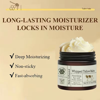 Grass-Fed Whipped Tallow & Honey Balm