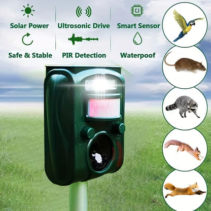 Solar Sentinel Ultrasonic Animal Deterrent